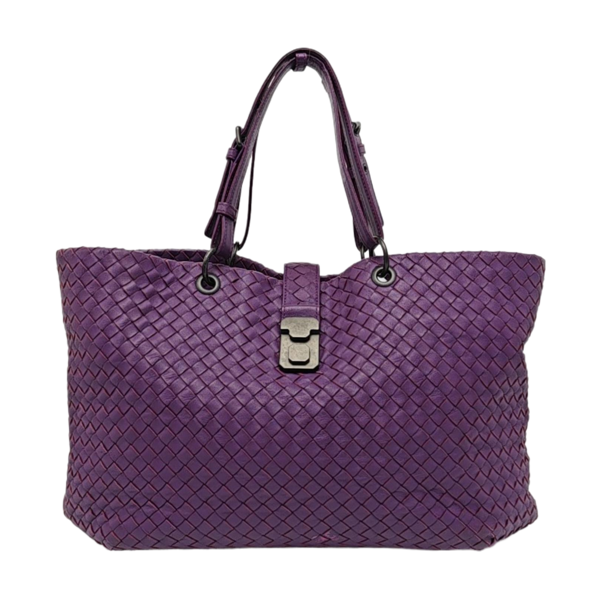 Authenticated pre-owned  Roma Lambskin Purple - Tote Bag at Looply