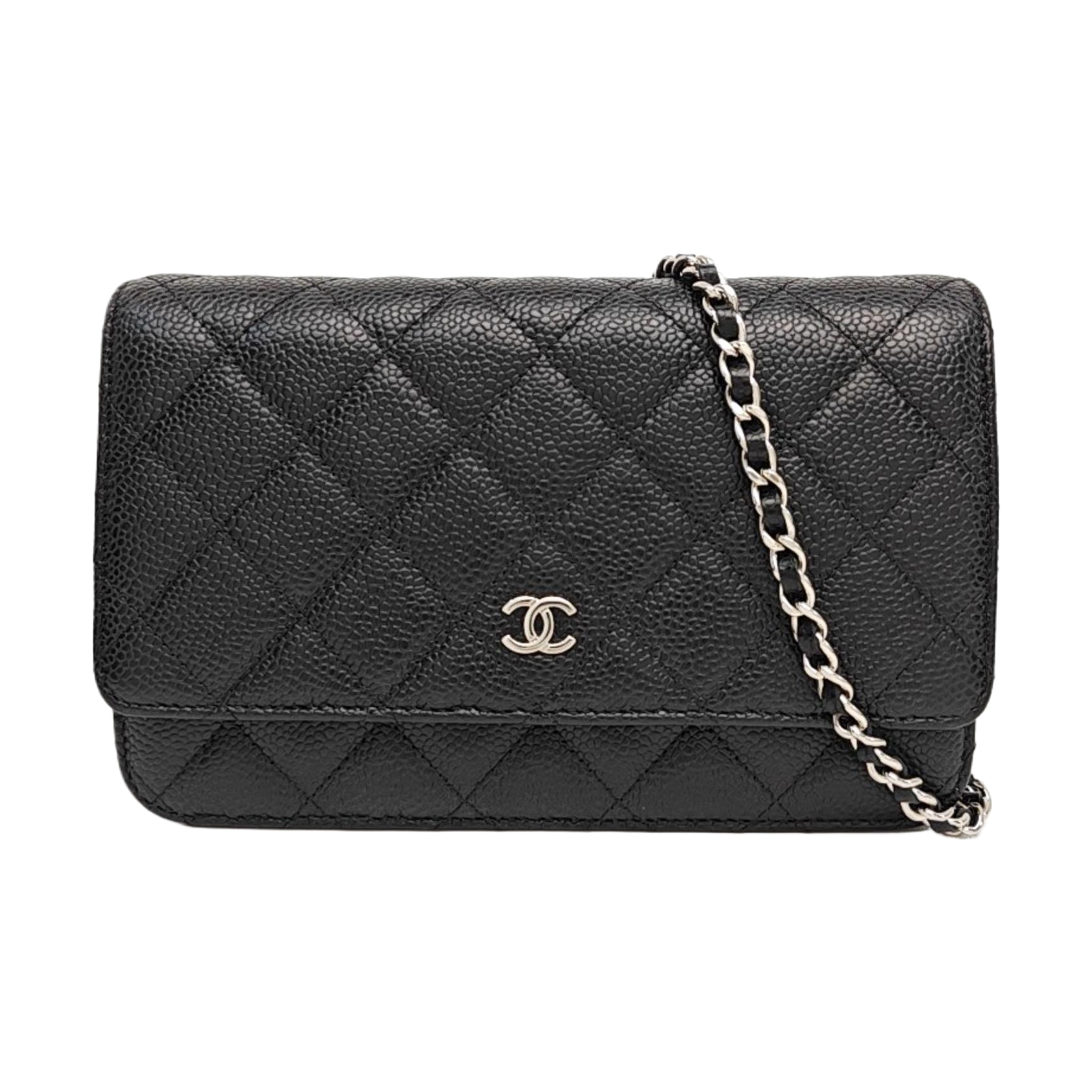 WOC Quilted Grained Calfskin Black