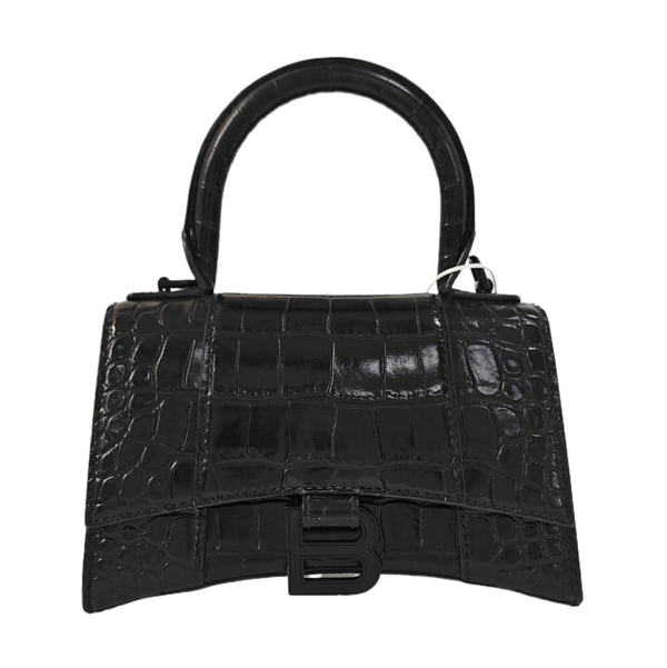 Hourglass Small Calfskin Black