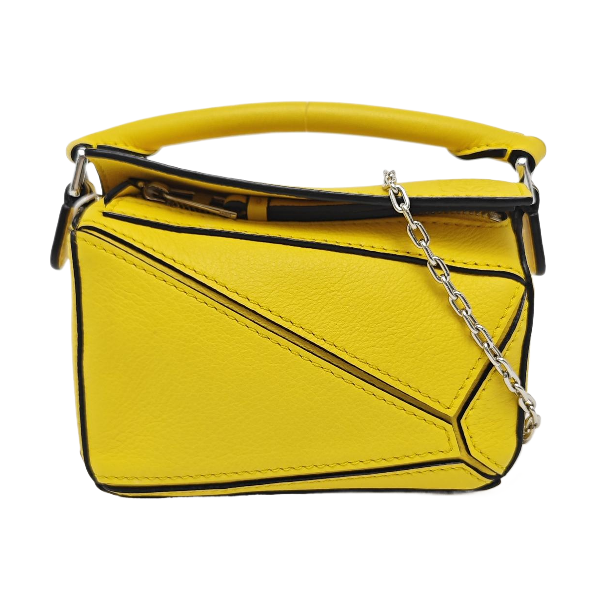 Puzzle Calfskin Yellow