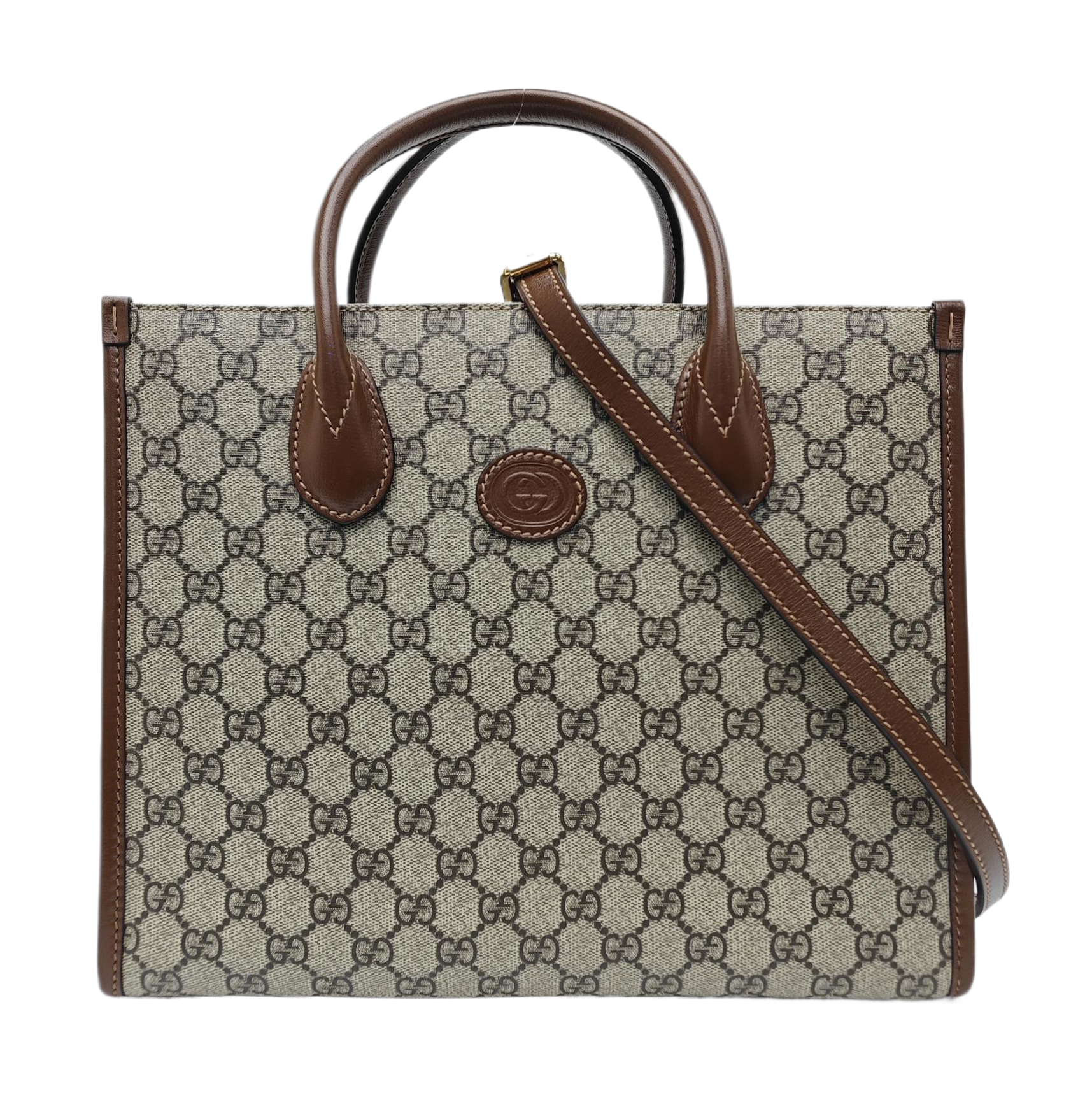 Retro Small Monogram Coated Canvas Brown