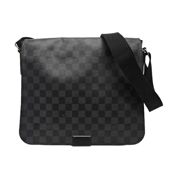 DISTRICT MM Damier Graphite Coated Canvas Gray