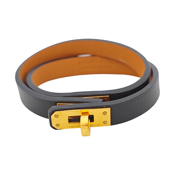 Kelly Gold Plated Black Bracelet
