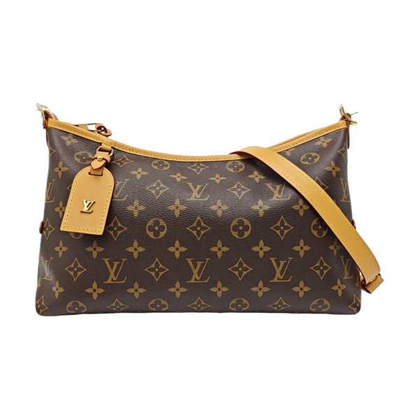 CARRYALL Small Monogram Coated Canvas Brown