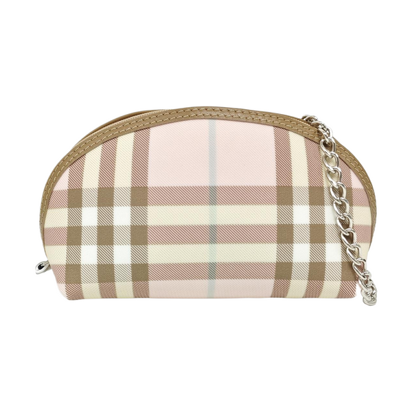 Coated Canvas Clutch Pink