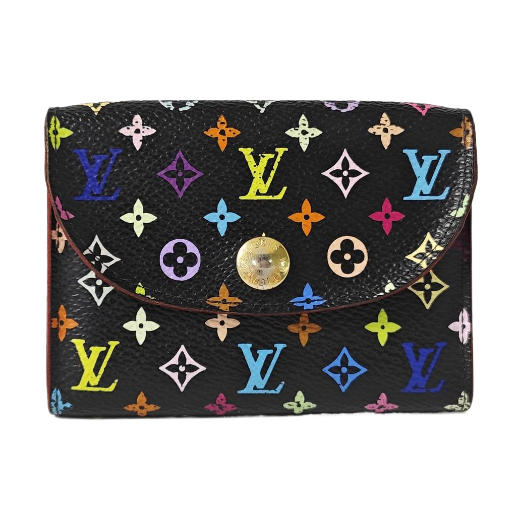 LV × TM ROSALIE Monogram Coated Canvas Black Coin Purse