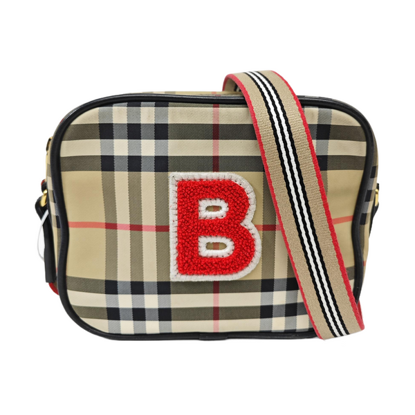 Nylon Shoulder Bag Beige