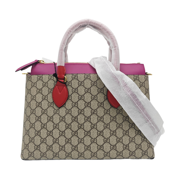 GG Blooms Monogram Coated Canvas Beige