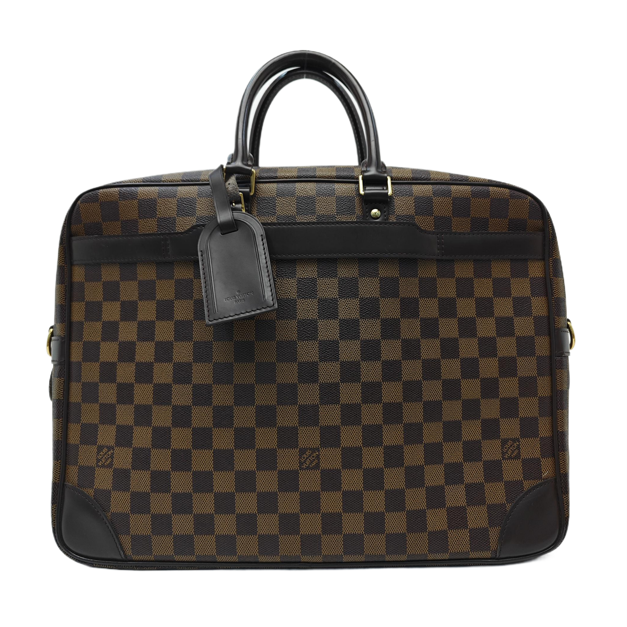 PORTE-DOCUMENTS GM Damier Ebene Coated Canvas Brown