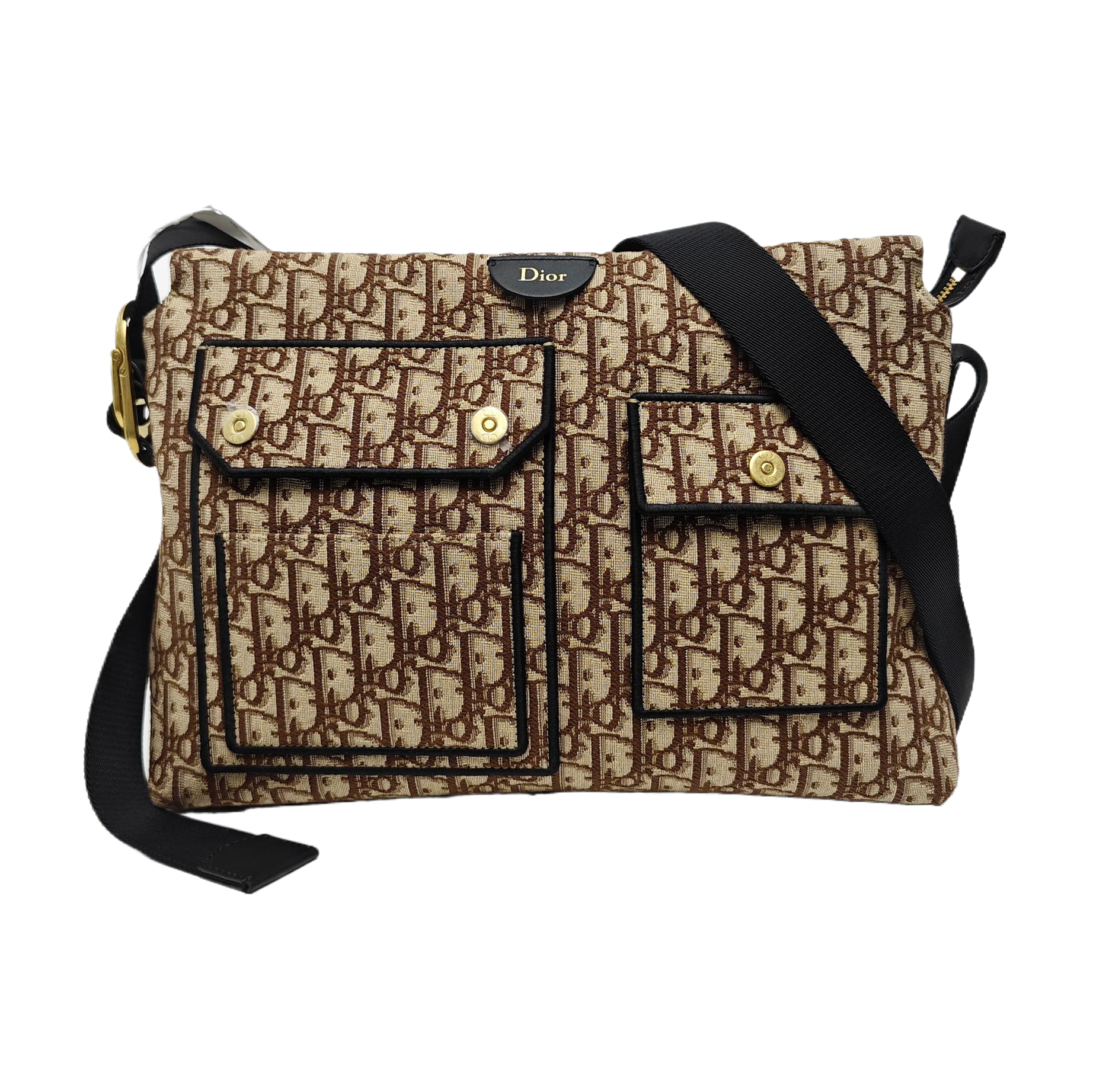 Canvas Shoulder Bag Medium Brown