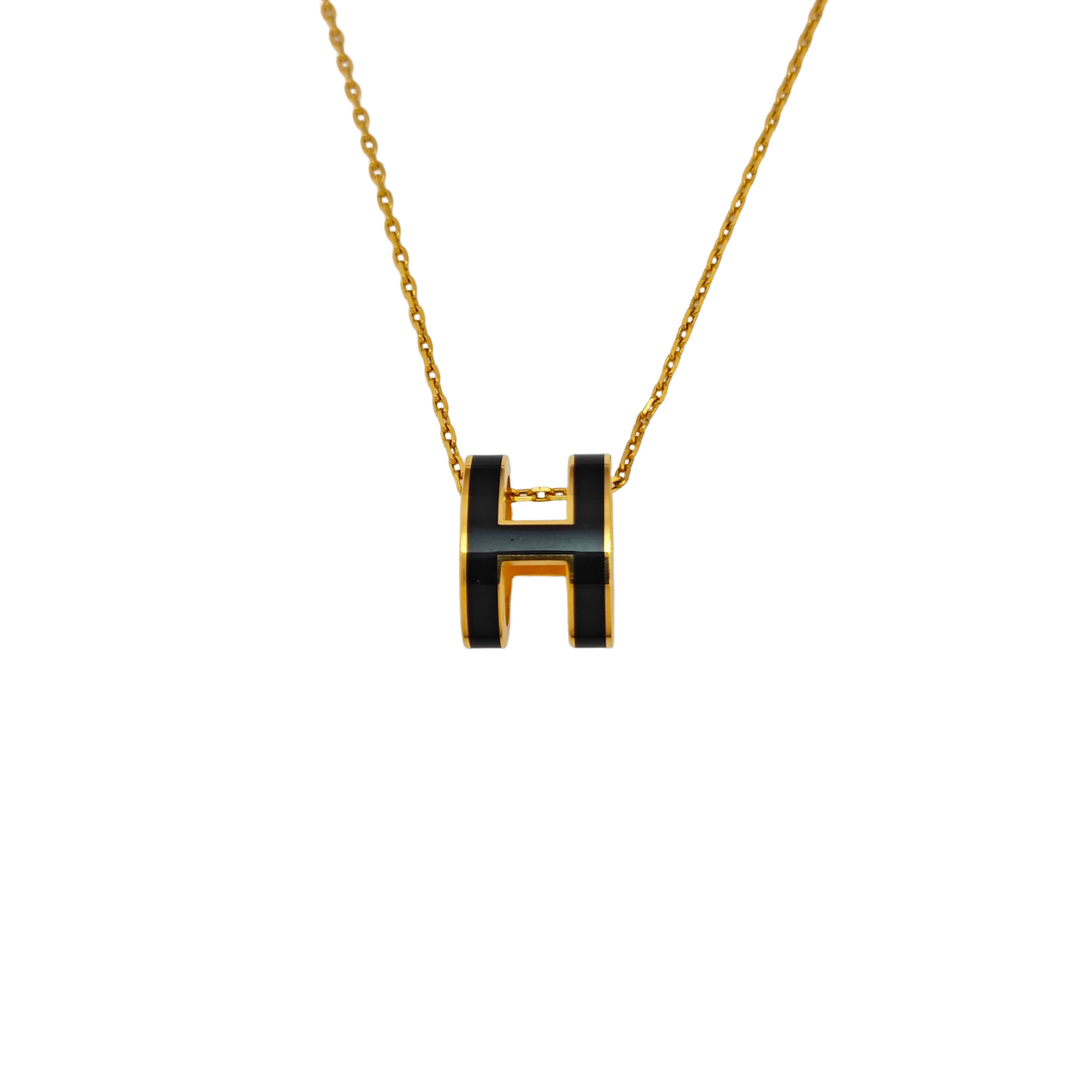 Pop H Metal Gold Necklace