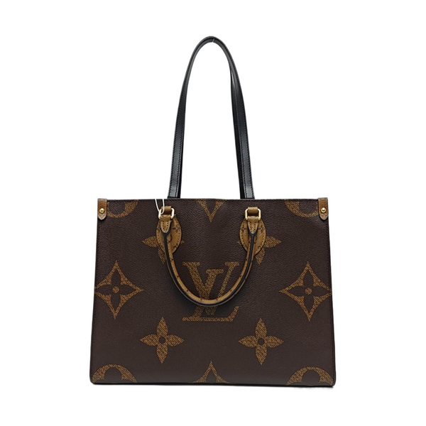 ONTHEGO MM Monogram Coated Canvas Brown