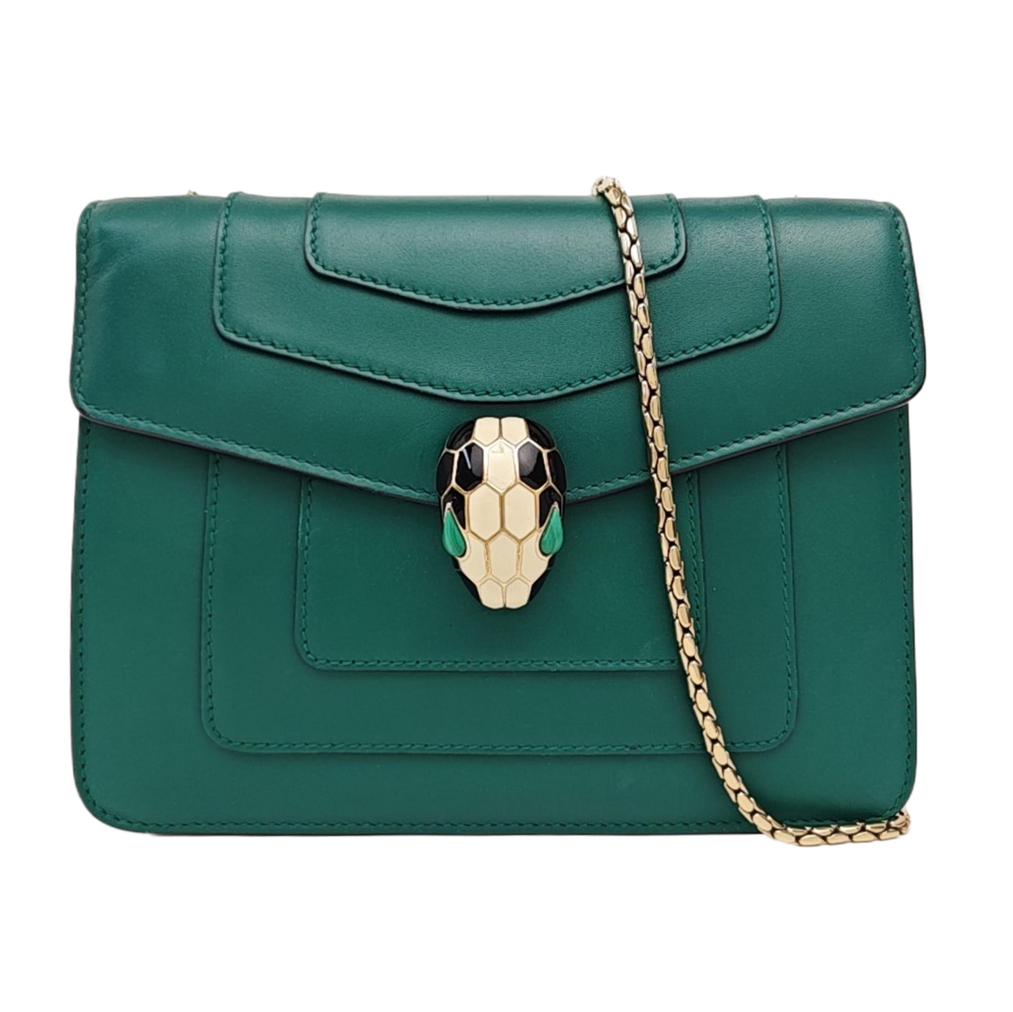 SERPENTI FOREVER Small Calfskin Green