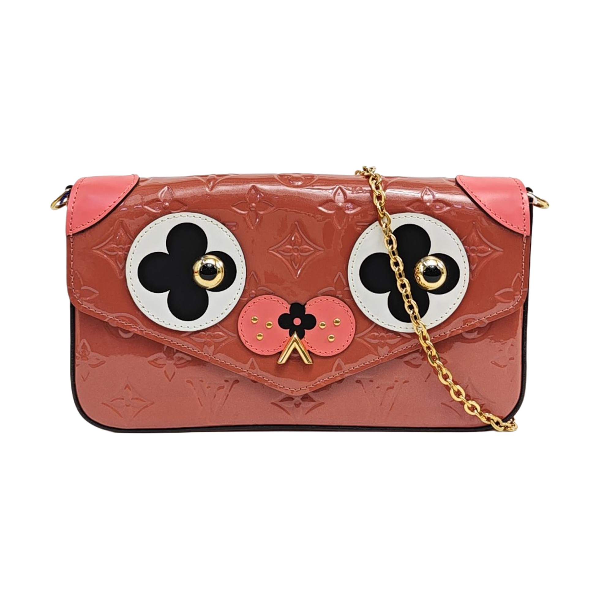 FÉLICIE Monogram Patent Leather Pink