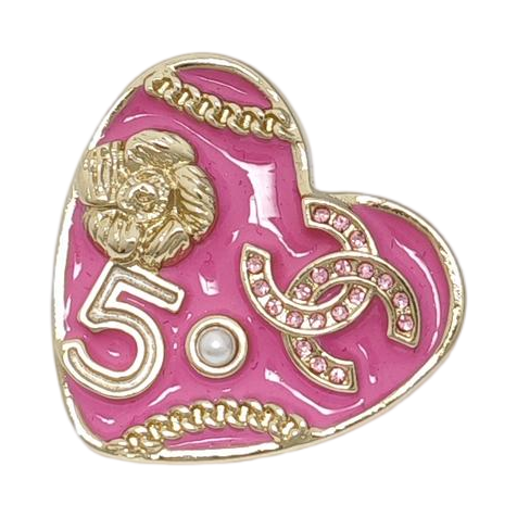 Faux Pearl Pink Brooch