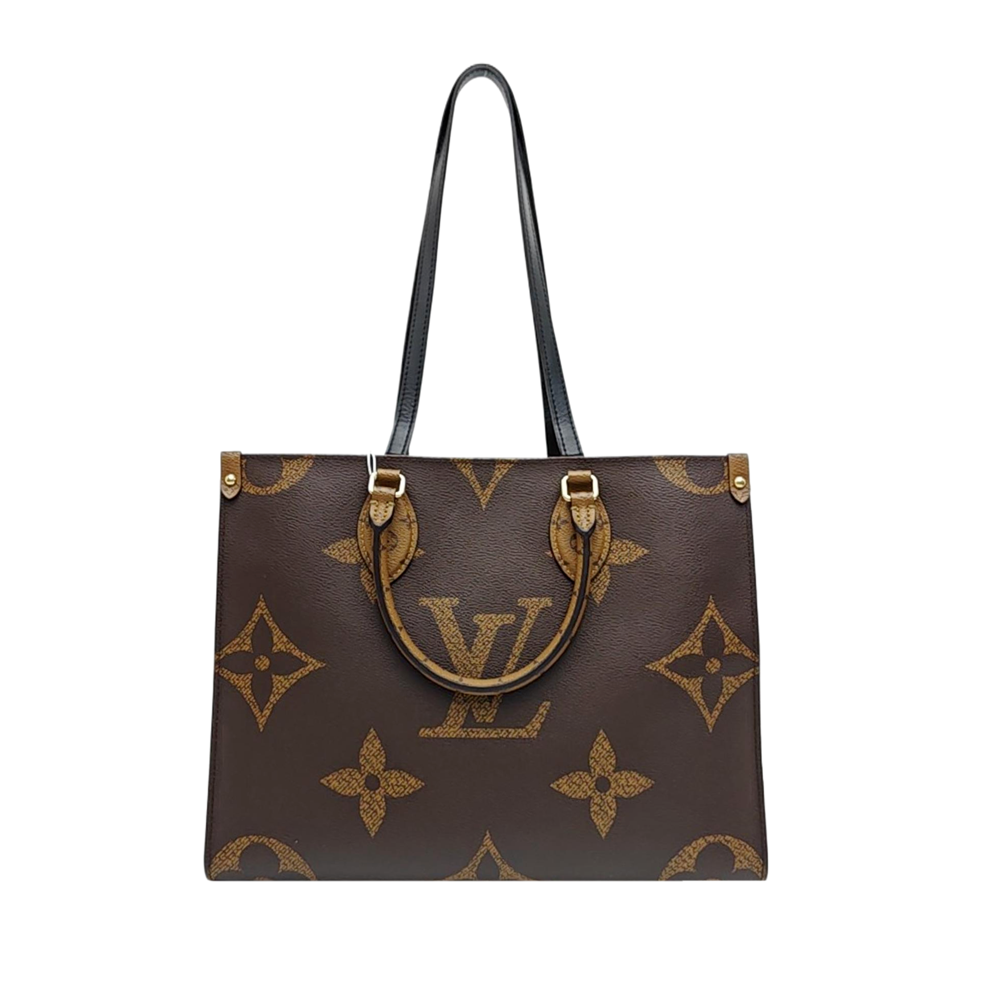 ONTHEGO MM Monogram Coated Canvas Brown