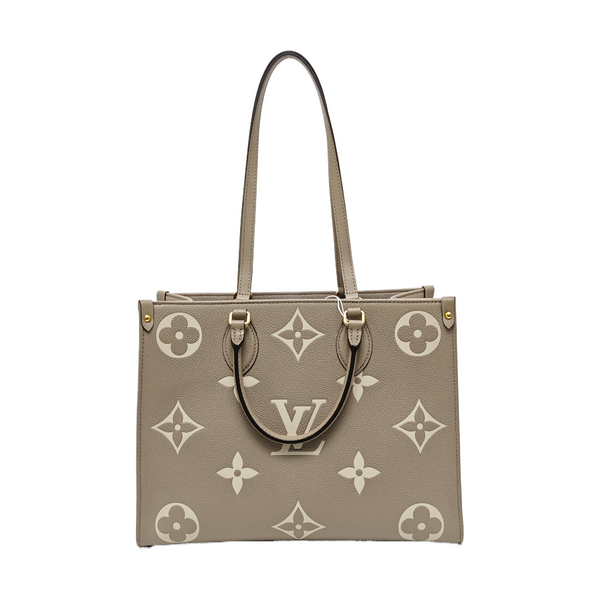 ONTHEGO MM Monogram Calfskin Gray