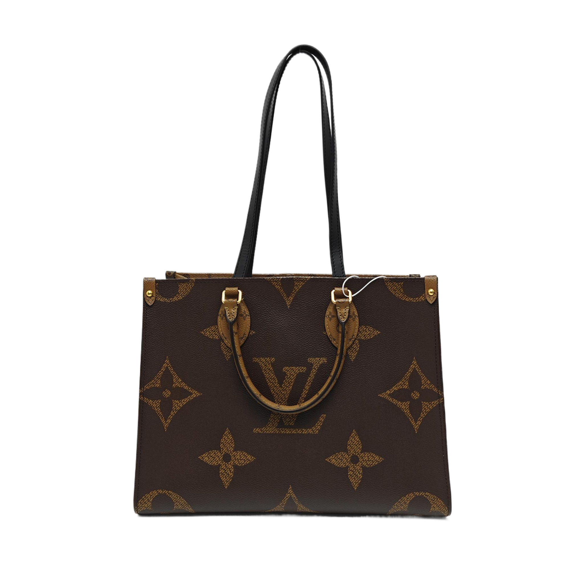 ONTHEGO MM Monogram Coated Canvas Brown