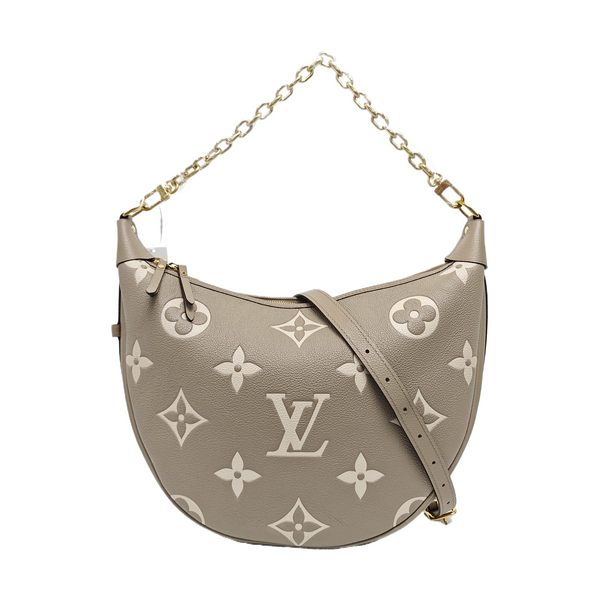 LOOP HOBO Monogram Calfskin Gray
