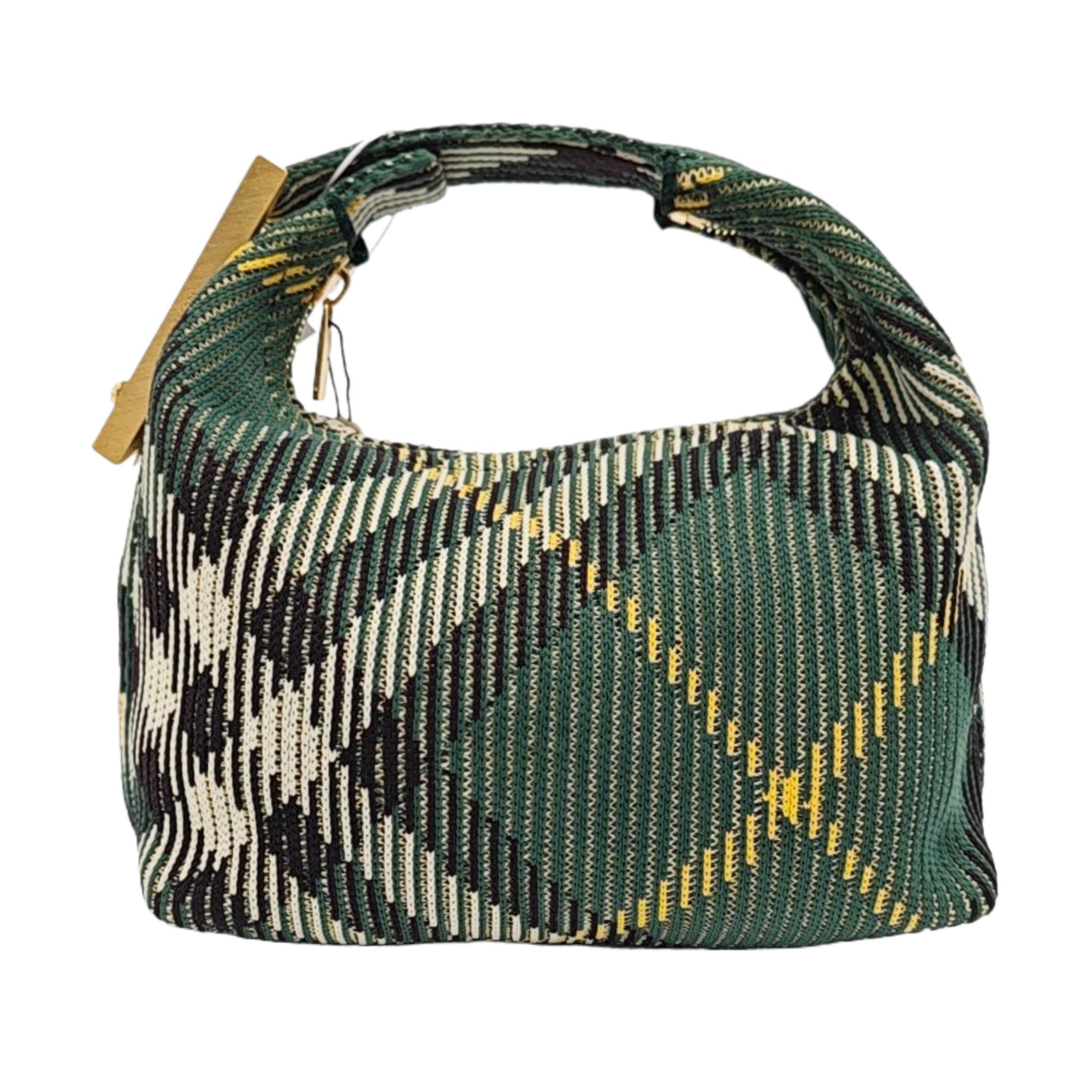 Fabric Top Handle Bag Green