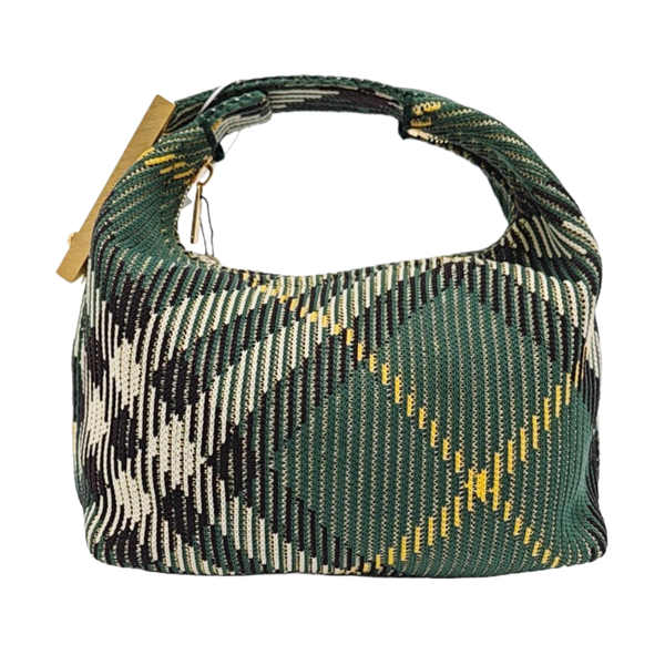 Fabric Top Handle Bag Green