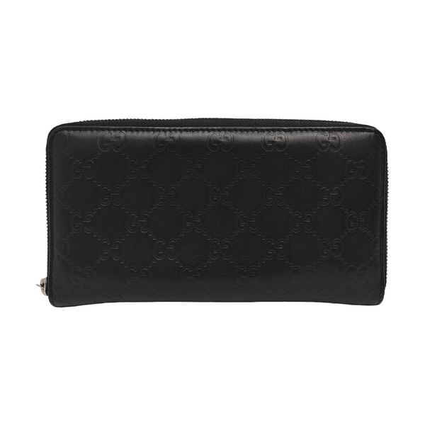 Signature Monogram Calfskin Black Wallet