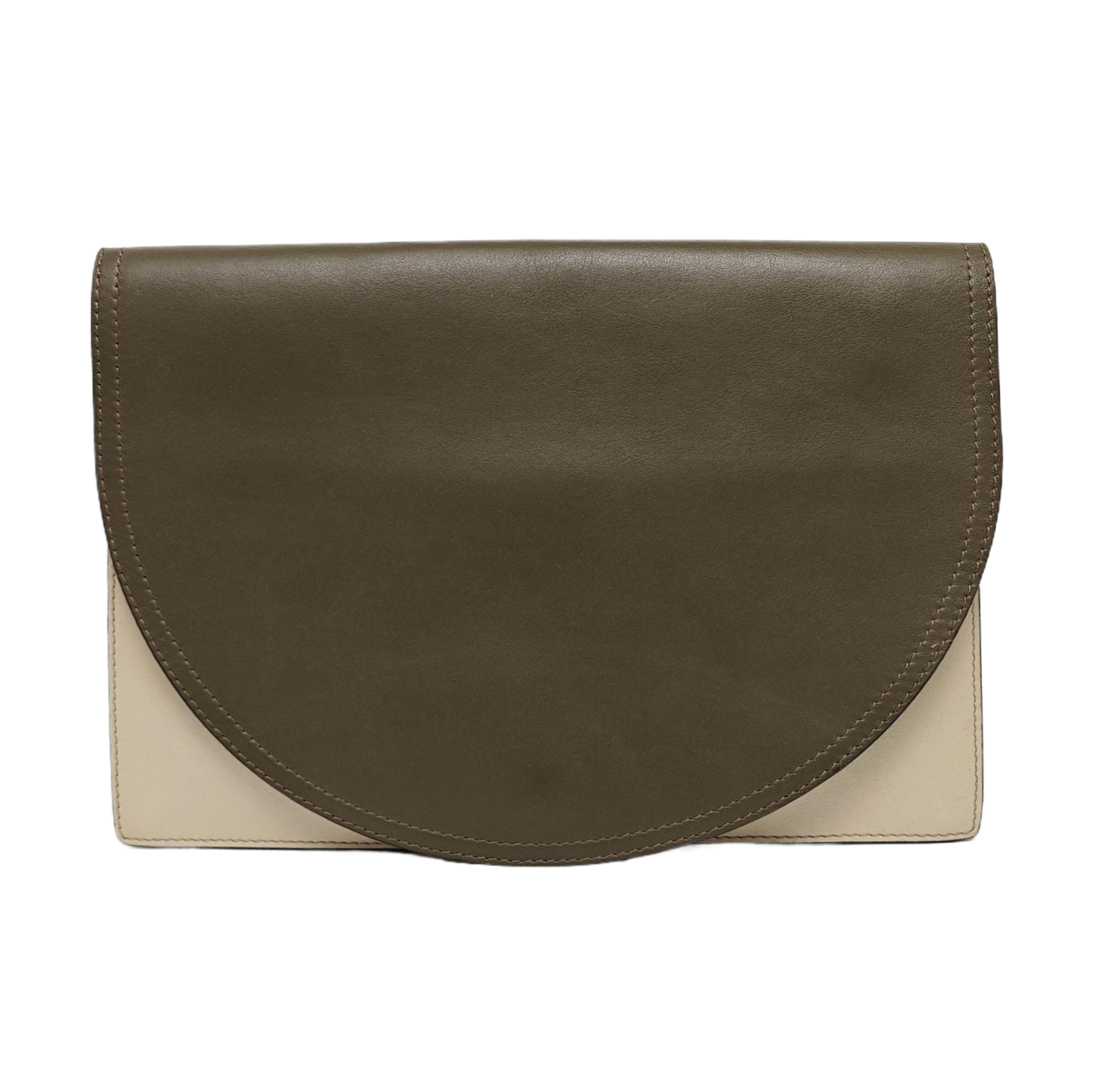 Calfskin Clutch Brown