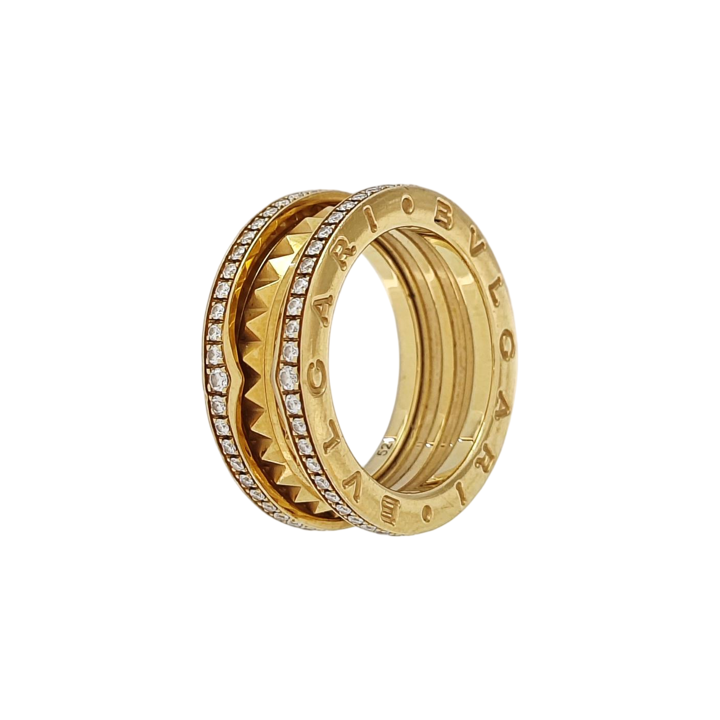 B.ZERO1 18k Gold Ring EU 52