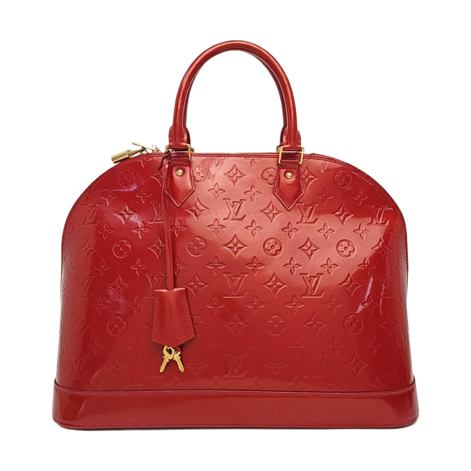 ALMA GM Monogram Calfskin Red