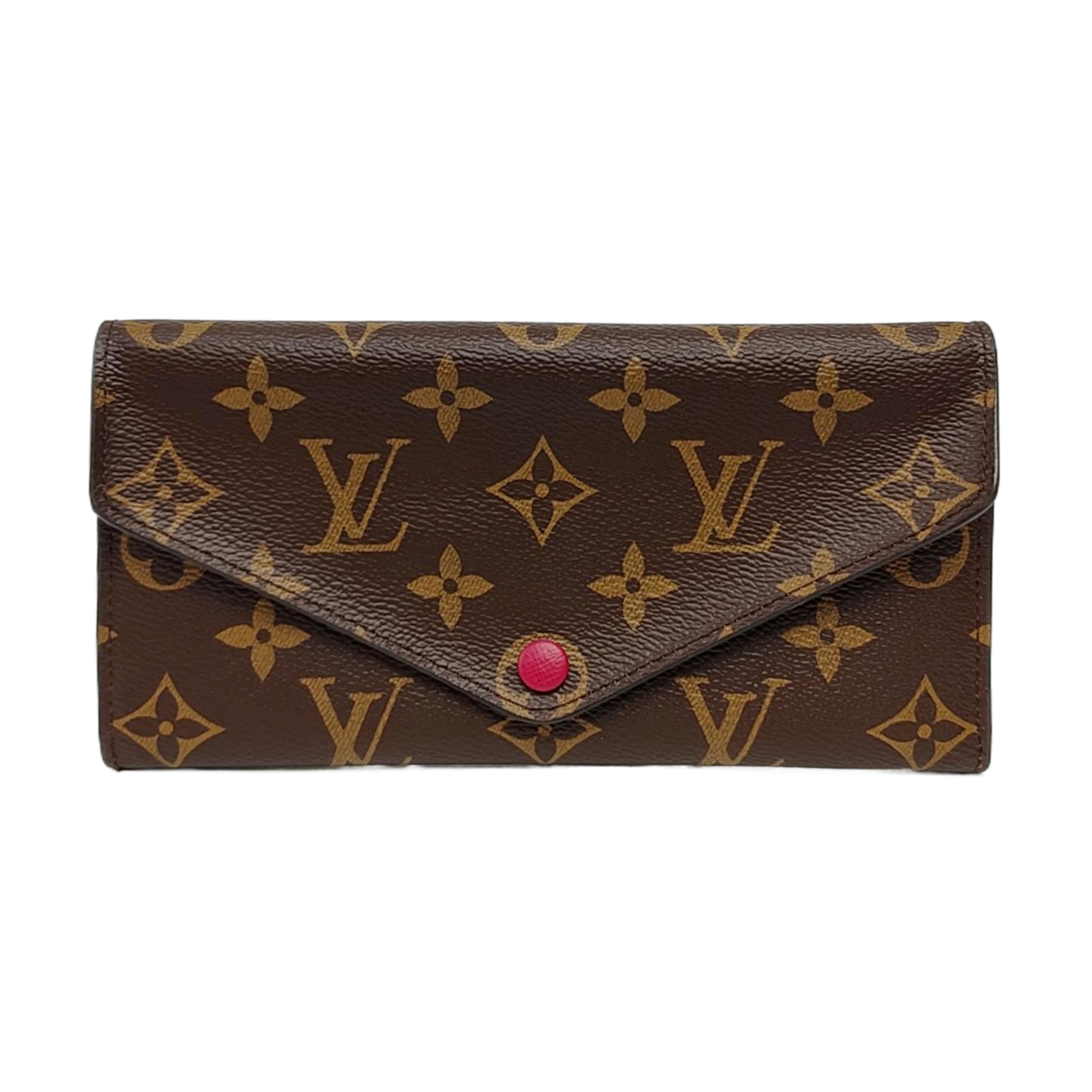 JOSÉPHINE Monogram Coated Canvas Brown Wallet