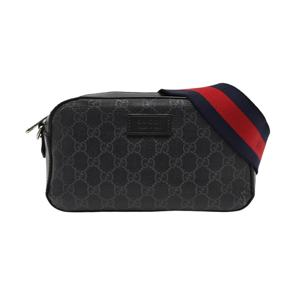 Monogram Coated Canvas Shoulder Bag Gray