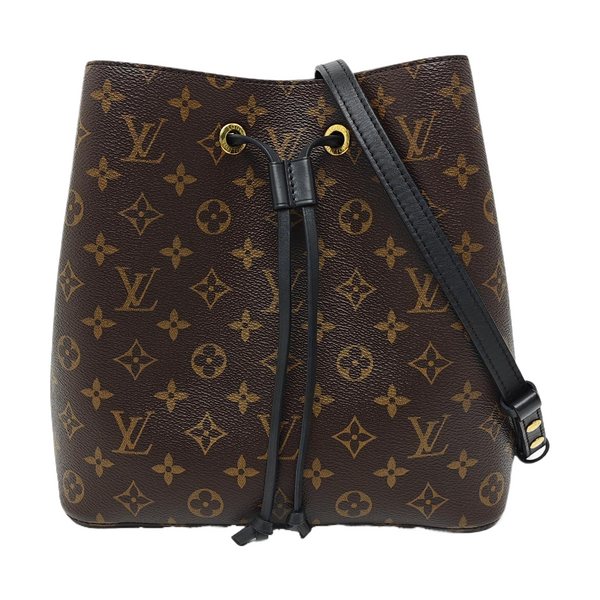 NÉONOÉ MM Monogram Coated Canvas Brown