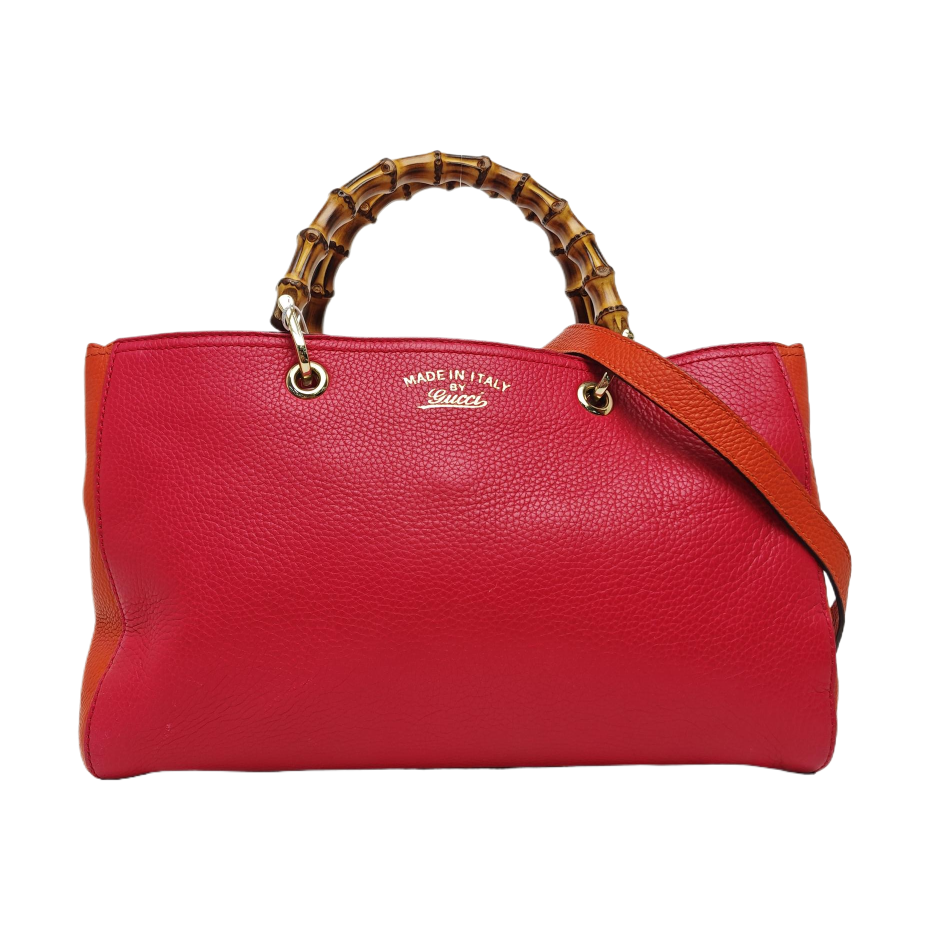 Bamboo 1947 Medium Calfskin Red