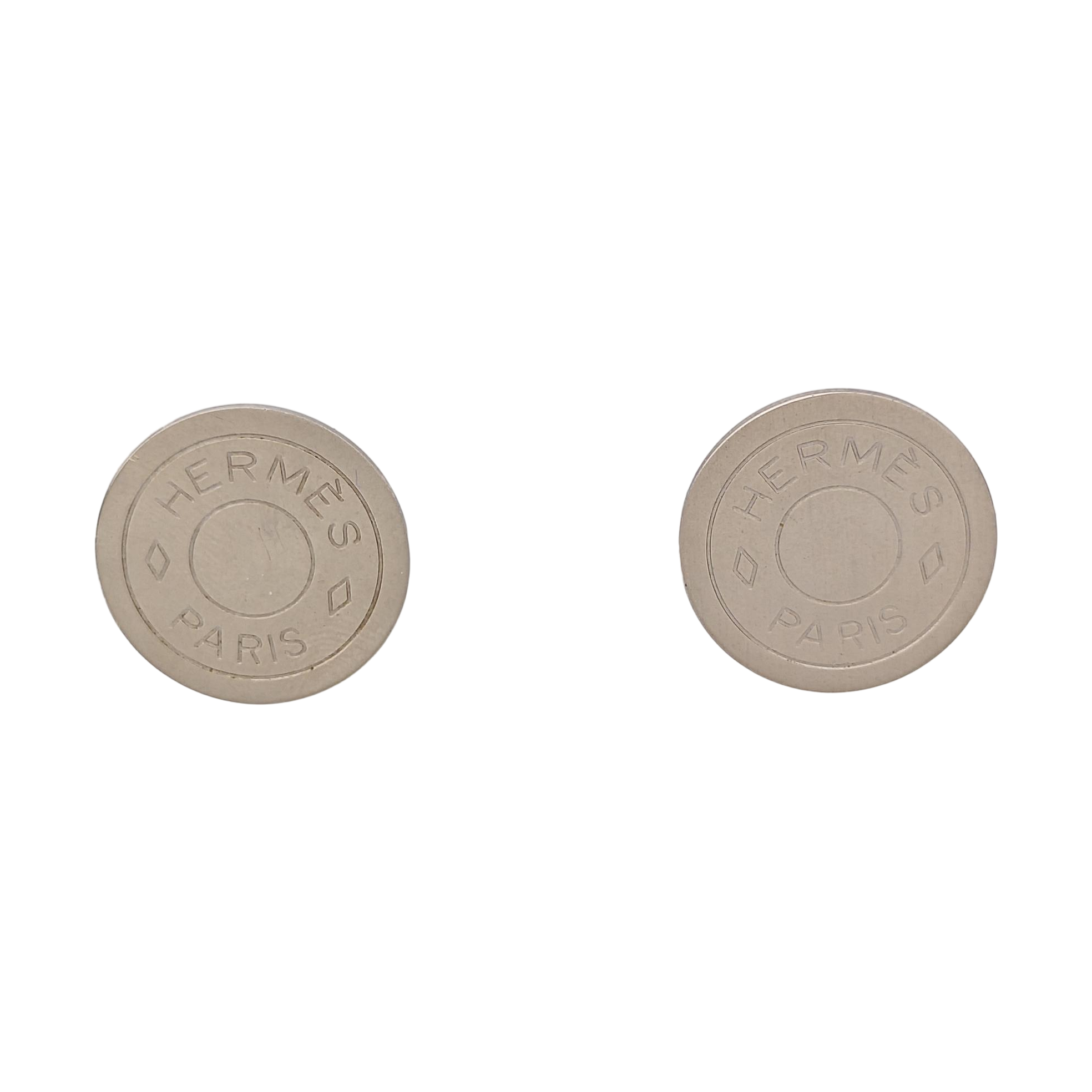 Sellier Metal Silver Clip On Earrings