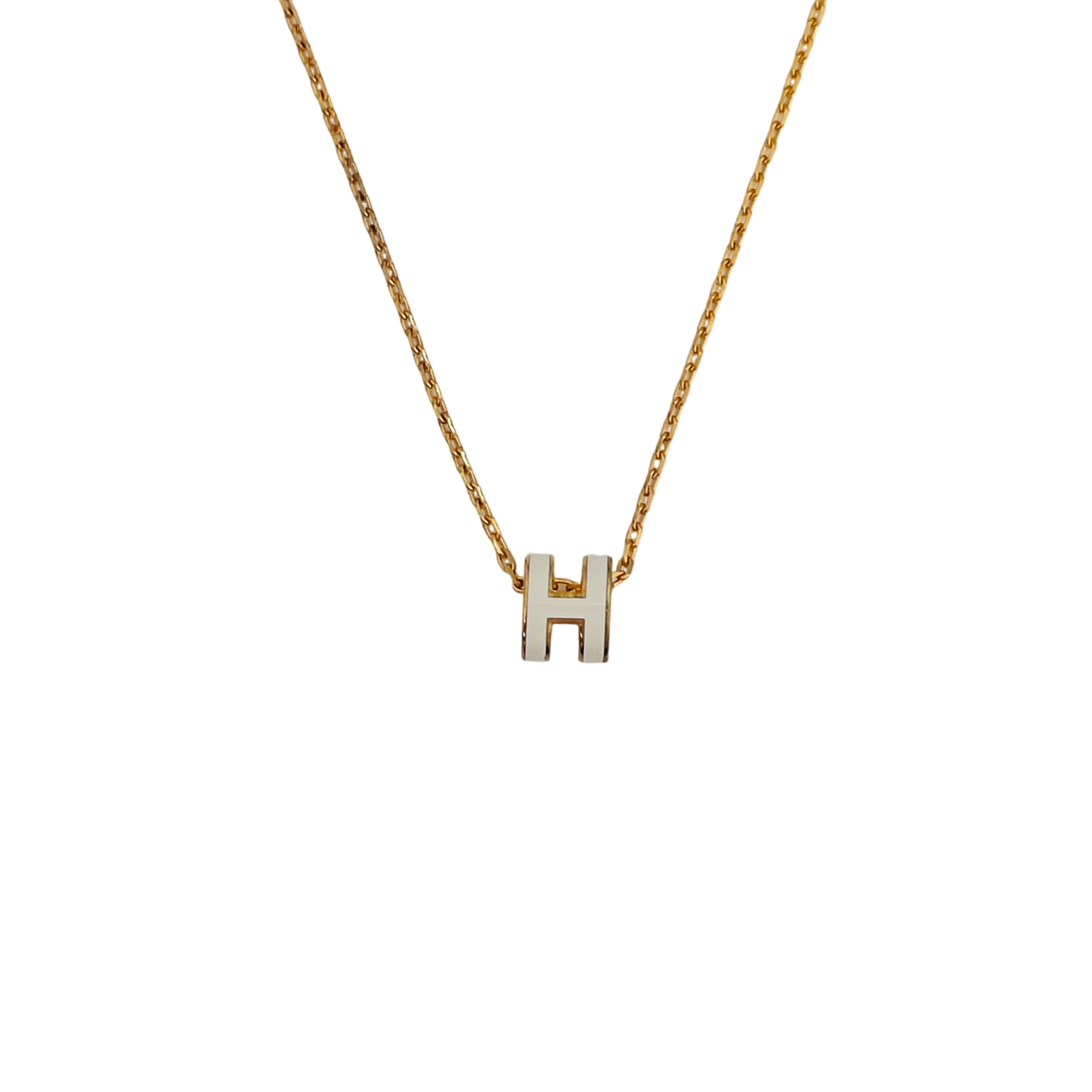 Pop H Metal Gold Necklace