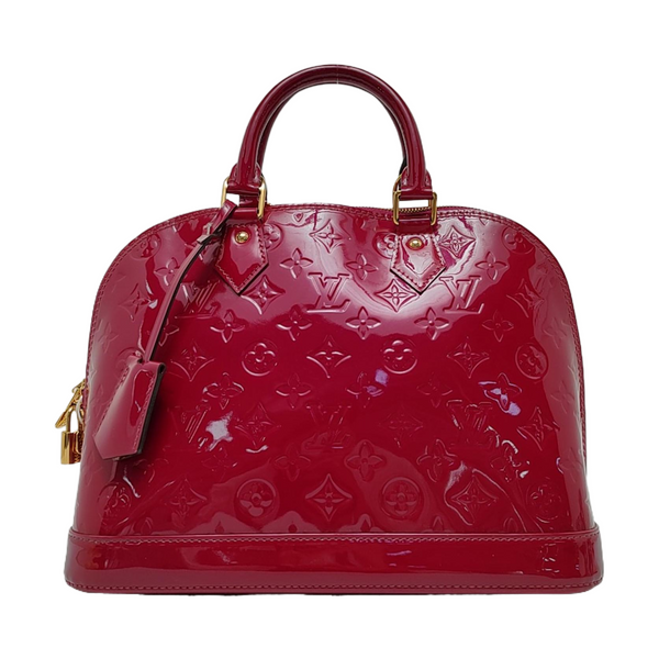 Authenticated pre-owned  ALMA PM Patent Leather Red - Top Handle Bag at Looply