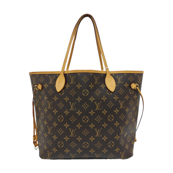 NEVERFULL MM Monogram Coated Canvas Brown