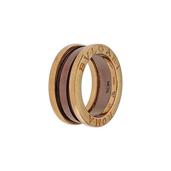 B.ZERO1 18k Rose Gold Ring EU 48