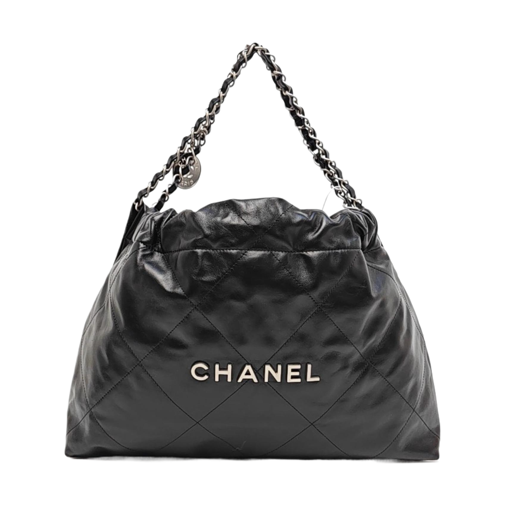 CHANEL 22 Medium Quilted Calfskin Black