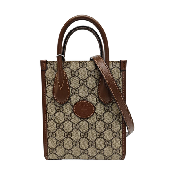 Retro Mini Monogram Coated Canvas Beige