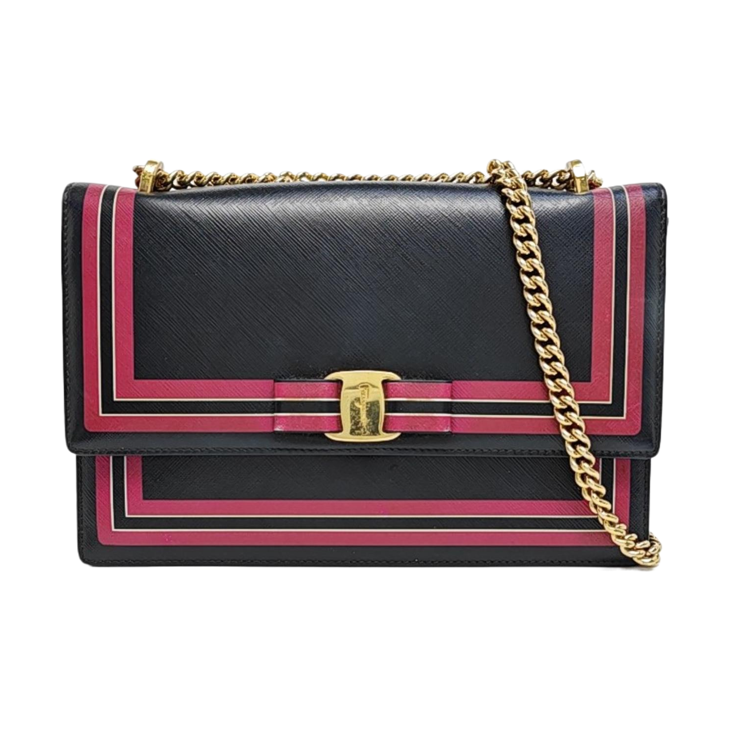 Calfskin Shoulder Bag Black