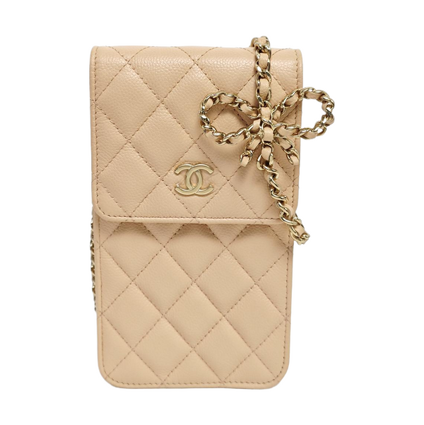 Quilted Grained Calfskin Pink