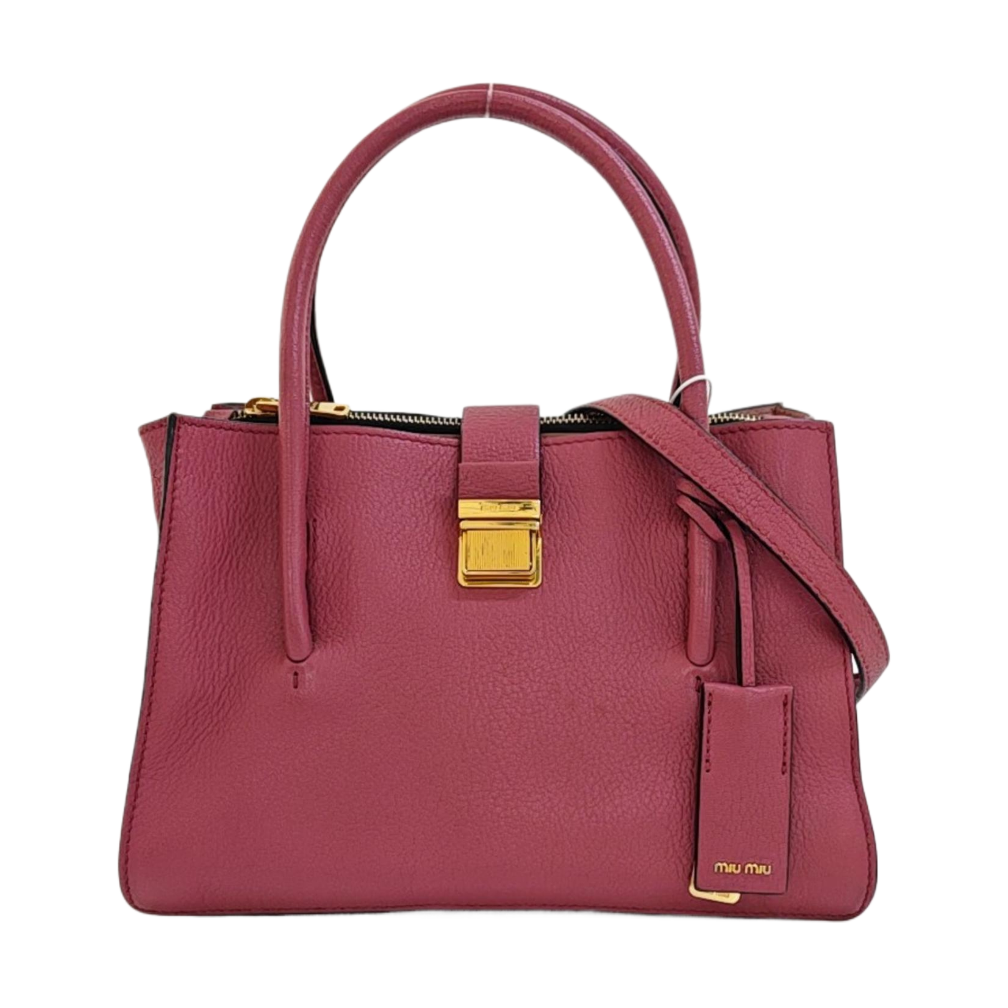 Calfskin Shoulder Bag Pink