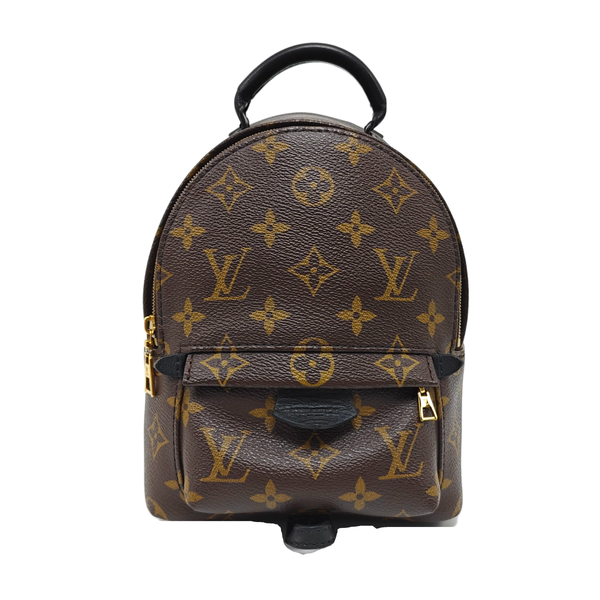 PALM SPRINGS Mini Monogram Coated Canvas Brown