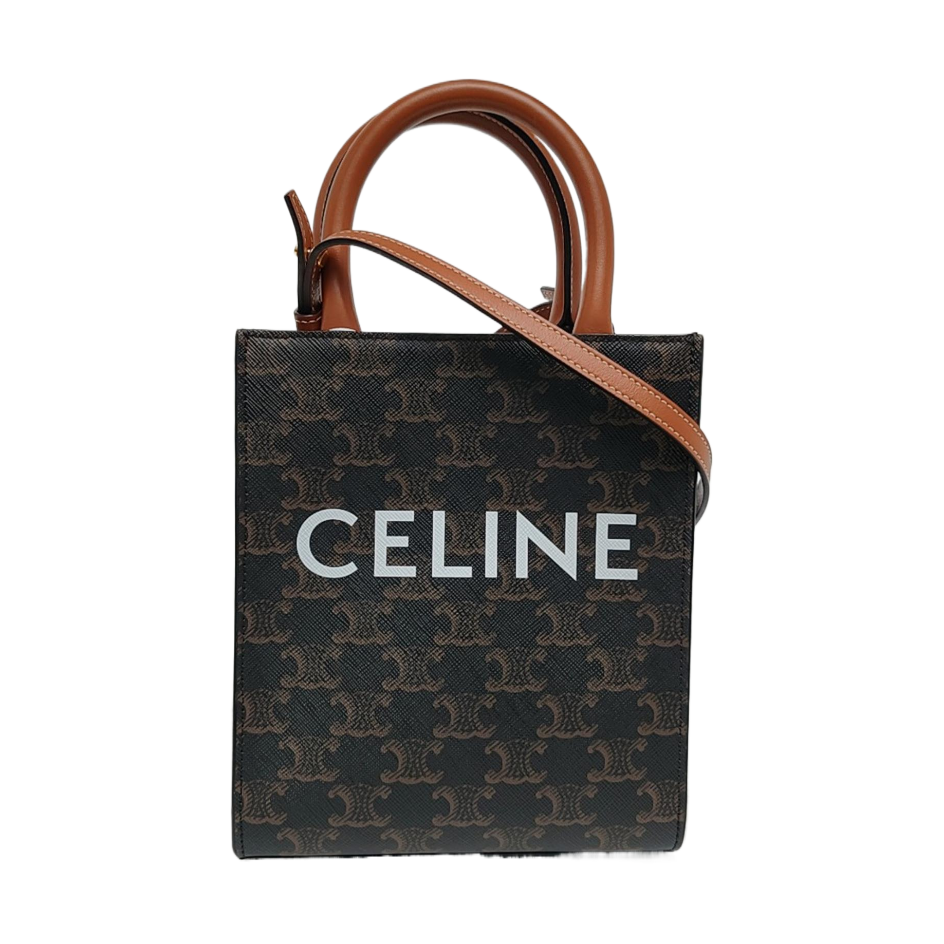 CABAS CELINE Mini Coated Canvas Brown
