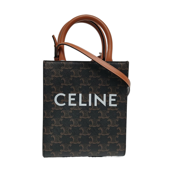 CABAS CELINE Mini Coated Canvas Brown