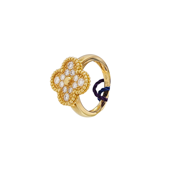 Vintage Alhambra 18k Gold Ring EU 51