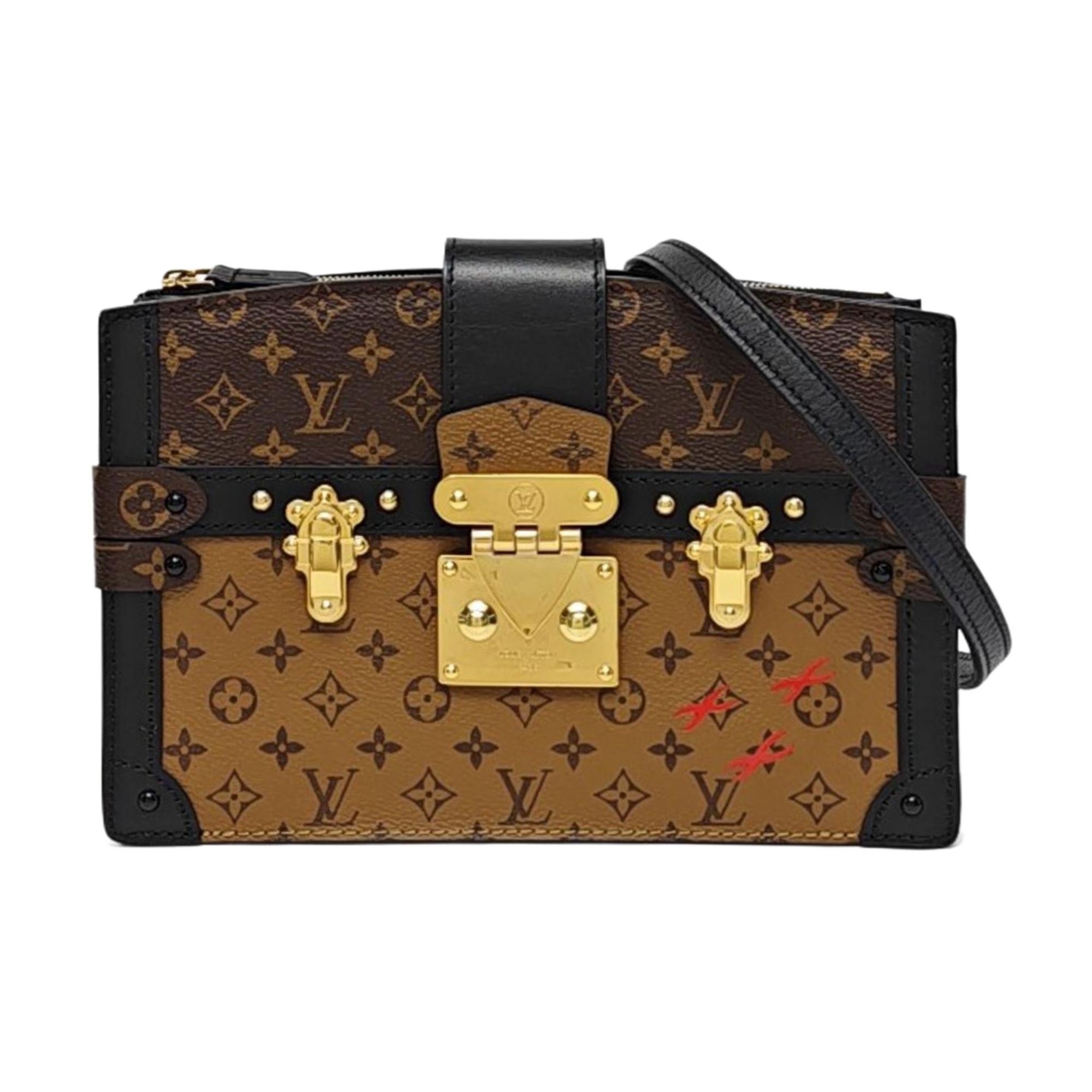 TRUNK Monogram Coated Canvas Brown