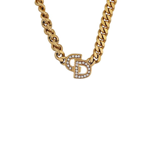 Petit CD Metal Gold Necklace