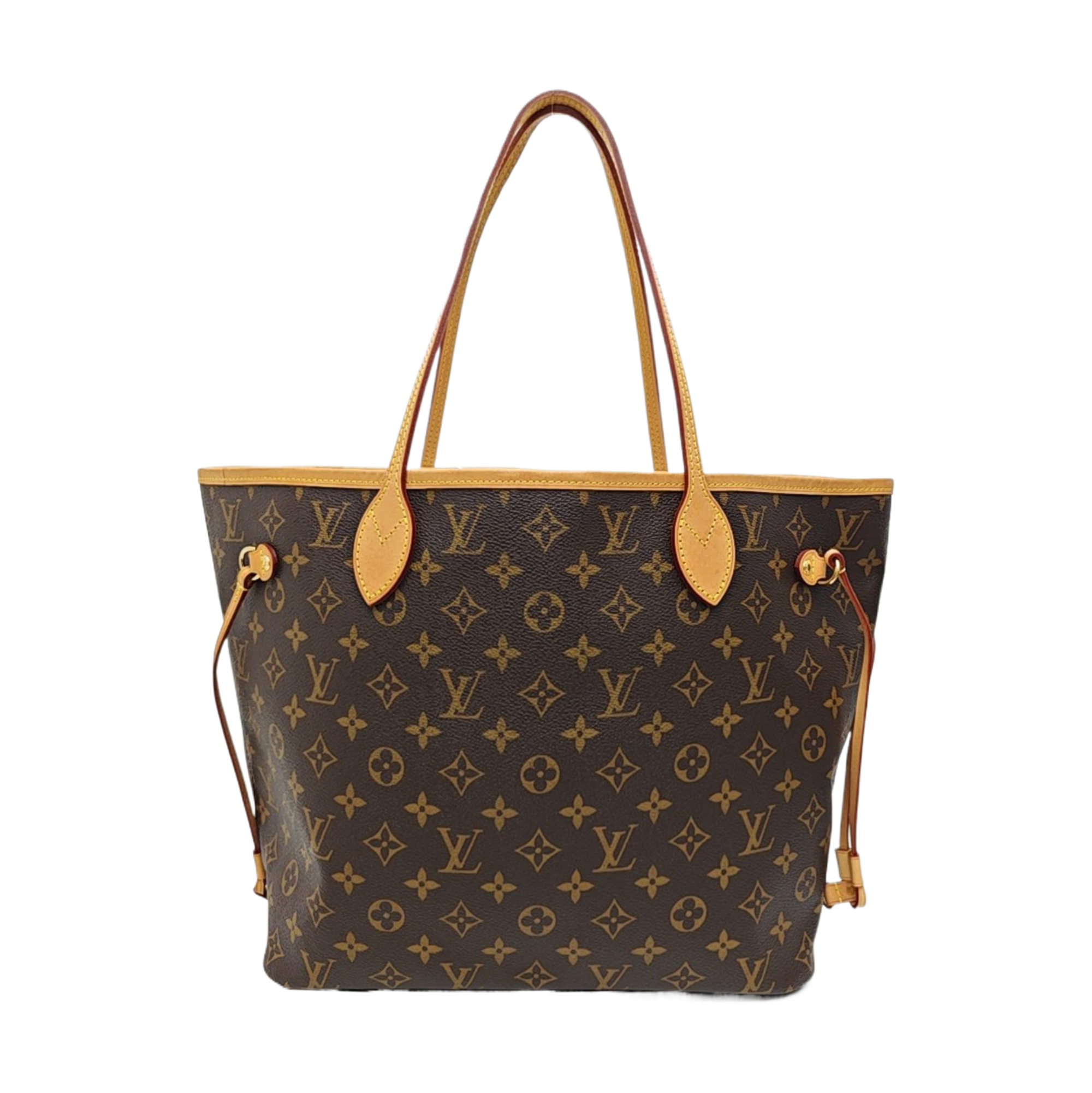 NEVERFULL MM Monogram Coated Canvas Brown